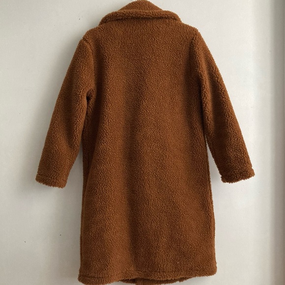 RD Style Brown Teddy Coat - Picture 2 of 5